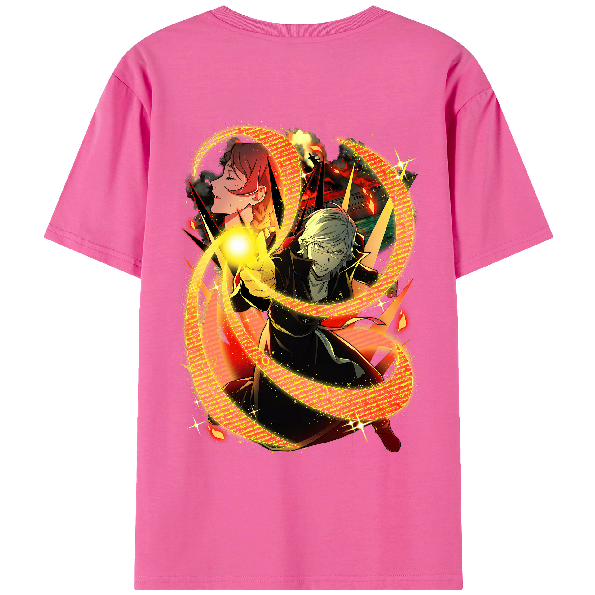（画像用） 文豪ストレイドッグス Bungo Stray Dogs レディース半袖Tシャツ(バックプリント)